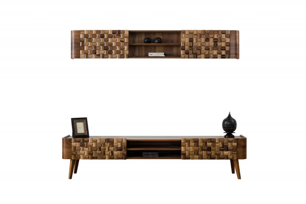 Sideboard TV Schaf Fernseh Kommode Lowboard Holz Modern Stand Wunnzëmmer RTV