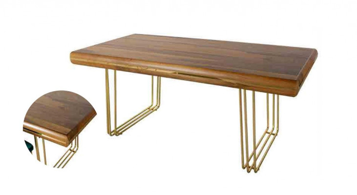 Iessdësch Dësch Holz Miwwelen italienesche Stil Iesszëmmer Dëscher Iessdëscher Luxus