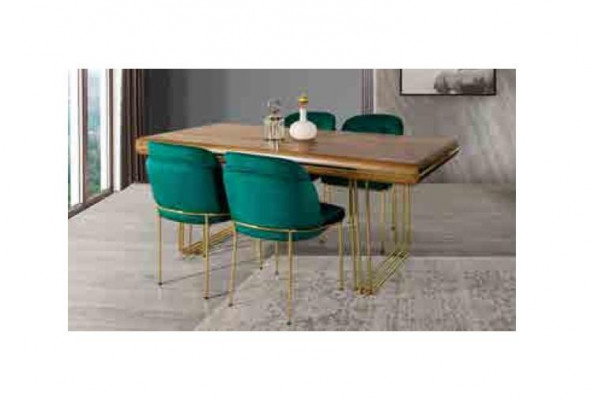 Iessdësch Dësch Holz Miwwelen italienesche Stil Iesszëmmer Dëscher Iessdëscher Luxus