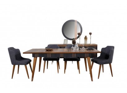 Dësch Iessdësch Holz Dëscher Stil Miwwelen italieneschen Luxus 160 x 90 Holzdëscher