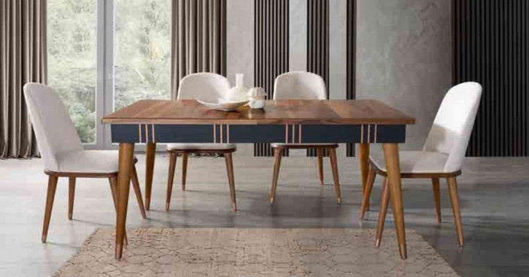 Dësch Iessdësch Holz Dëscher Stil Miwwelen italieneschen Luxus 160 x 90 Holzdëscher