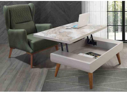 Wunnzëmmertësch Miwwelen Säitentësch Dëscher Klapptësch Kaffisdësch Design Dësch