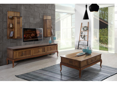 Wunnzëmmer Holz Dëscher Säitendëscher Italien Stil Dësch Clubdësch Säitendësch Holz