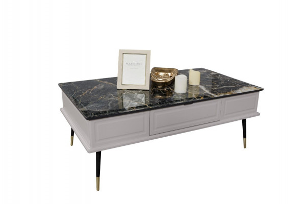 Wunnzëmmer Couchdësch Steenoptik Dësch Säitendësch Sofa Dëscher Wunnzëmmer