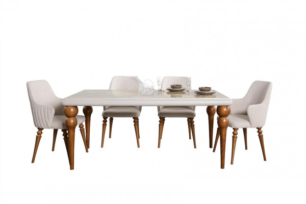 Still Stillen Luxus Design Fauteuil Holz Gepolstert Nei Modern Iesszëmmer Miwwelen Holz