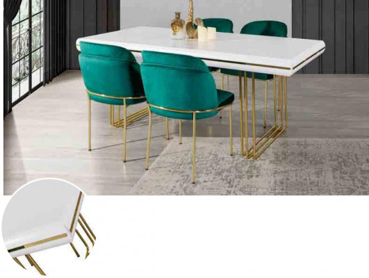 Iesszëmmer Wunnzëmmer Büro Miwwelen Stull Design ouni Armleef Luxus Fotell