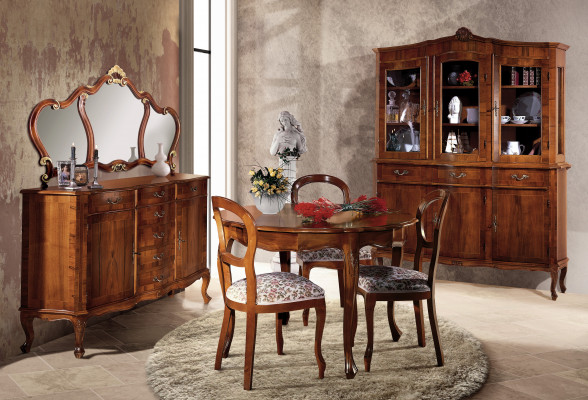 Ronnen Iessdësch, Iesszëmmerdësch, ausziehbaren Luxusdëscher, Holz, italienesch Miwwelen