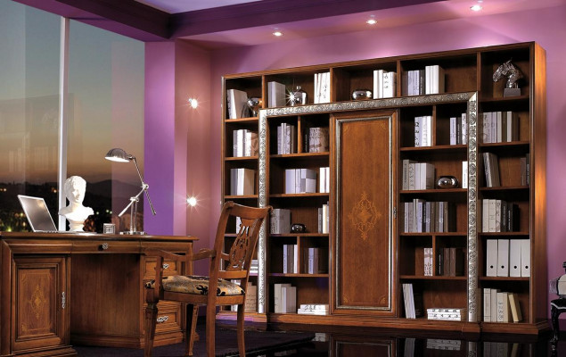 Büroschreibtisch Dësch Büro Still Schaf Set Büromiwwelen Schief Italien Massiv
