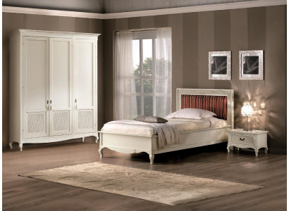 Miwwel Neit Bett Nuetsdësch 3 Deeler Schlofzëmmer Set Design Art déco Luxus Better