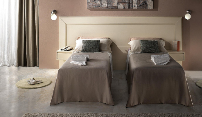 Modern Design Luxus Miwwel 4-teil. Set Hotel Ariichtung 2x Better + Nuetsdësch