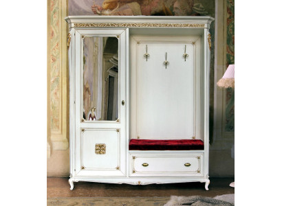 Kleederstänner Garde-Robe Massiv Holz Iwwerbekleedung Korridor Spigel Italienesch