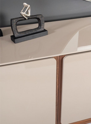 Wunnzëmmer Kommode Holz beige Stil Modern Säitenschaf Schaf xxl