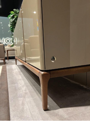 Wunnzëmmer Kommode Holz beige Stil Modern Säitenschaf Schaf xxl