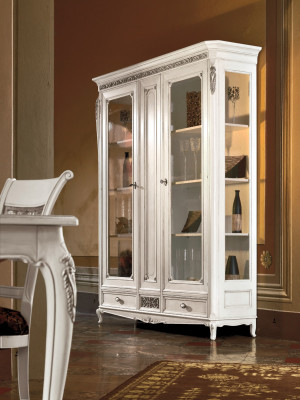 Design Anrichte Italienesch Miwwelen Sideboard Designer Luxus Holz Vitrine Schaf