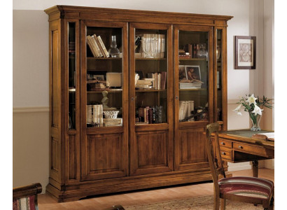 Schaf Regal Wunnzëmmer Bicherregal Holz Bëroschaf Schief Vitrin Italien