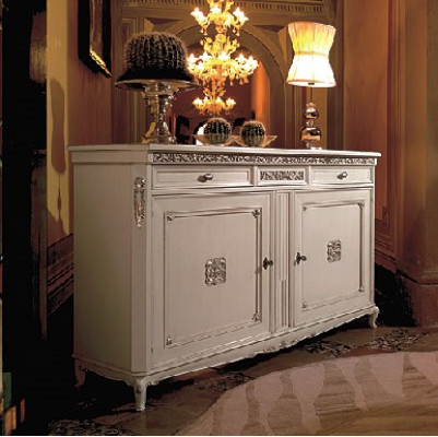 Klassesch antik Stil Kommode Sideboard Kommoden Holz Schaf Anrichte Wäiss Nei