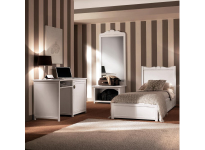 Bett Schreifdësch Schlofzimmer Design Hotel Ariichtung Sets Spigel 4tlg Set