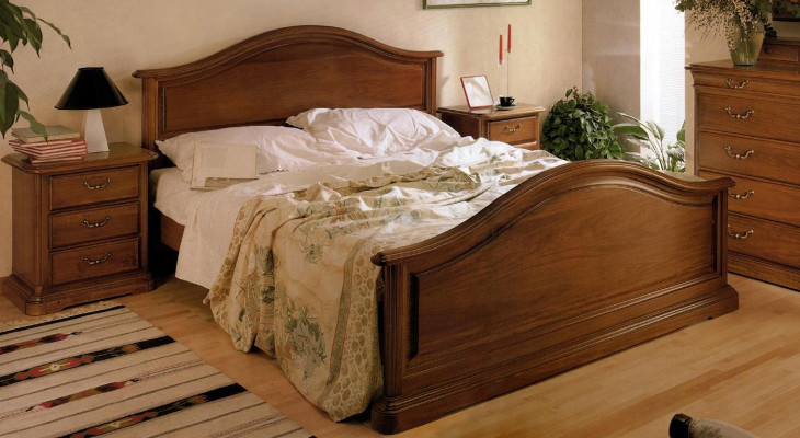 Bett Nuetsdësch Kleederschaf Schlofzëmmer Kommode Hotel Duebel Nei Set 3tlg.