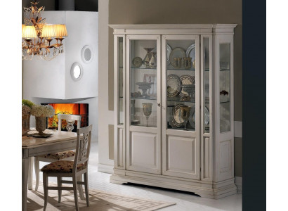 Wunnzëmmer Miwwelen Kommode Massivt Holz Vitrinen Glas Schaf Echt Holz Vitrin