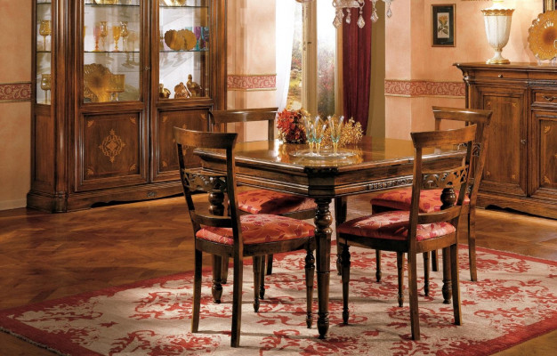 Set Iess Grupp Holz Dësch Dëscher 5tlg Komplett Set Iessdësch 4 Still Iesszëmmer