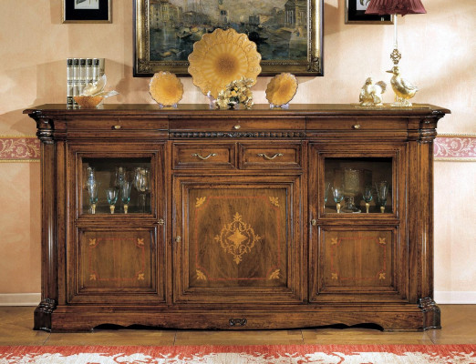 Anrichte Sideboard Kommode Schuffladd Vitrin Stuff Holz Buffetschaf Neijoerksmodeller