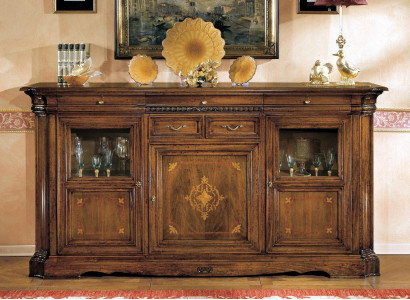 Anrichte Sideboard Kommode Schuffladd Vitrin Stuff Holz Buffetschaf Neijoerksmodeller