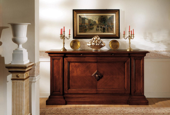 Luxus antik Stil Kredenz Kommode Anrichte Kommoden Regal Schaf Schaf Glas