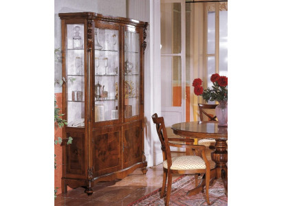 Luxus Schaf Holz Miwwelen Schief Vitrin Regal Akteschaf Glasschaf Antik