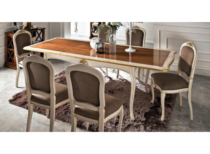 Barock Antik Stil Iessdësch Dësch Echt Holz Klassesch Design Dëscher Italien.