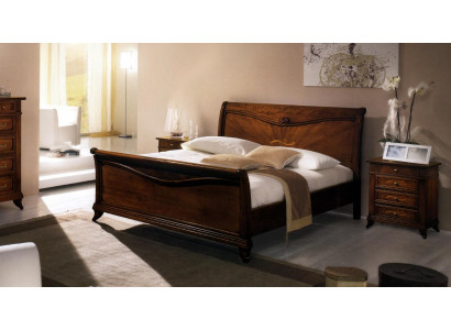 Duebelbett Schlofzëmmer Bett Miwwelen Holz Design Vaccari giovanni Better Massiv