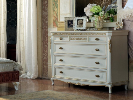 Héich Kommode Sideboard Kommoden 5 Schiefen Héichschaf Schaf Holz Miwwelen Nei