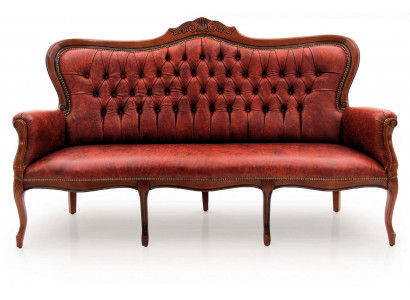 Canapé dräisëtzeger Couch Polster Design Sëtz Canapéen Zëmmer Miwwelen Lieder 3er Klassesch