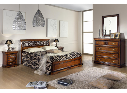 Schlofzëmmer Bett Nuetsdësch Better Hotel Duebel Set Luxus Design Neit 3tlg.Miwwelen