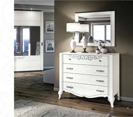 Luxus Set 2-Deeler Kommode Spigel Grupp Holz Konsol Kommoden Schaf Modern Nei