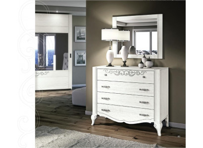 Luxus Set 2-Deeler Kommode Spigel Grupp Holz Konsol Kommoden Schaf Modern Nei
