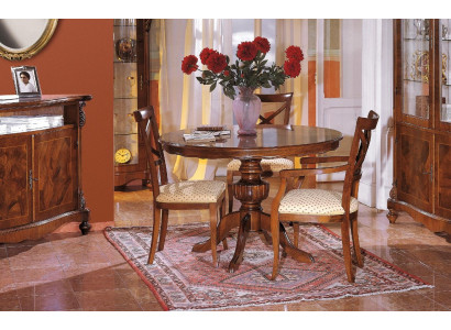Design Iesszëmmer Ronn Dësch Set Garnitur 4-tlg Sets Italienesch Miwwelen Komplett