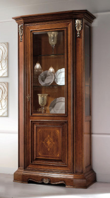 Vitrinen Glas Schaf Echt Holz Vitrin Wunnzëmmer Miwwelen Anrichte Massivt Holz
