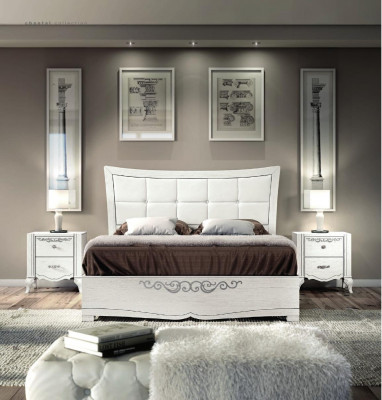 Duebelbett Bett Luxus Better Holz Bettgestelle Bettkader Wäiss Design Modern Nei