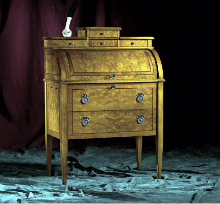 Luxe Kommode Héich Schaf Kommoden Sideboard Schief Hëlz Italien Miwwelen Nei