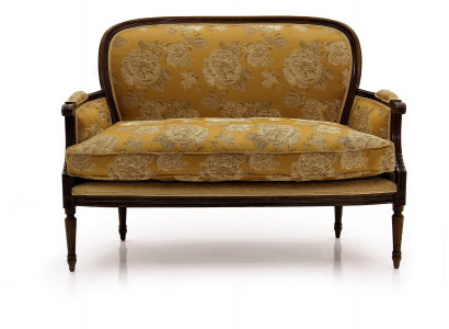Canapé 2 Sëtzer Design Canapéen Polster Couchen Textil Relax Klassesch Zweesëtzer Nei