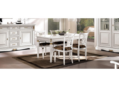 Iessen Dësch Dësch Iesszëmmer Dëscher Luxus Holz Wäiss Design Modern Italienesch Miwwelen