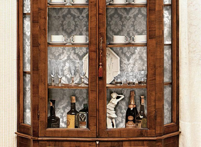 Anrichte Regal Schaf Glas Schief Vitrinen Italienesch Miwwelen Glasschaf Nei