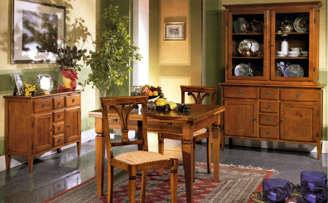 Buffet Schaf Italiensch Miwwelen Ariichtung Regaler Vitrinnen