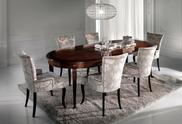 Luxus Iessdësch Italienesch Design Miwwelen Ariichtung Dëscher Massivholz Dësch Neit