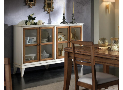 Vitrine Anrichte Retro Stil Wunnzëmmer Schaf Kommode Kollektioun Vitrinen Nei