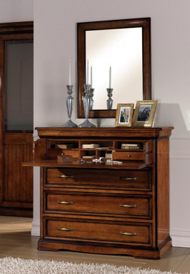 Buffet Holz Schublaafschaf Kommode mat 3 Schief Sideboard Schiefen