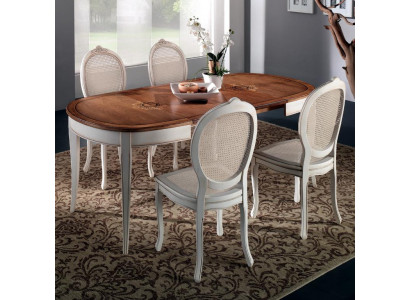Iessdësch antik Stil massiv Holz Italienesch Iessdëscher Dësch Holz Dëscher Miwwelen