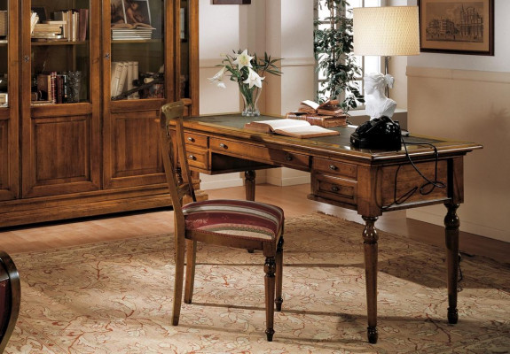 Dësch Sekretär Schreifdësch Schreifdëscher Italienesch Miwwelen Büro Holz Dëscher