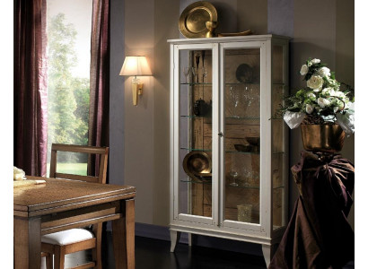 Retro Stil Glas Iesszëmmerkommode Glastafel Schaf Vitrin Wunnzëmmer Vitrinen