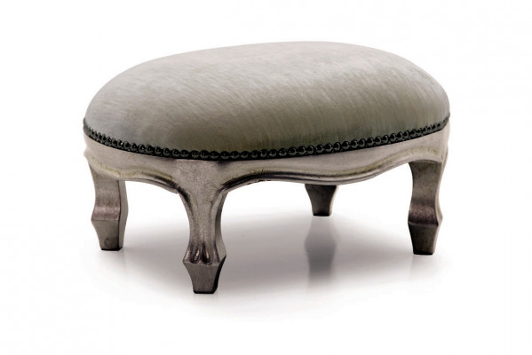 Hocker Polster Sëtz Textil Relax Säitebord Canapé Sëtzbank Hocker R1 Designer Luxus
